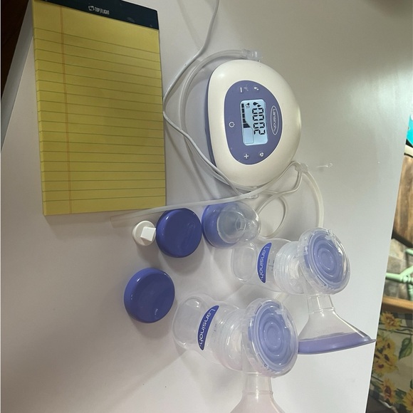 Lansinoh Electric Breast Pump with purple Accents - Picture 1 of 1